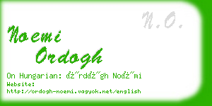noemi ordogh business card
